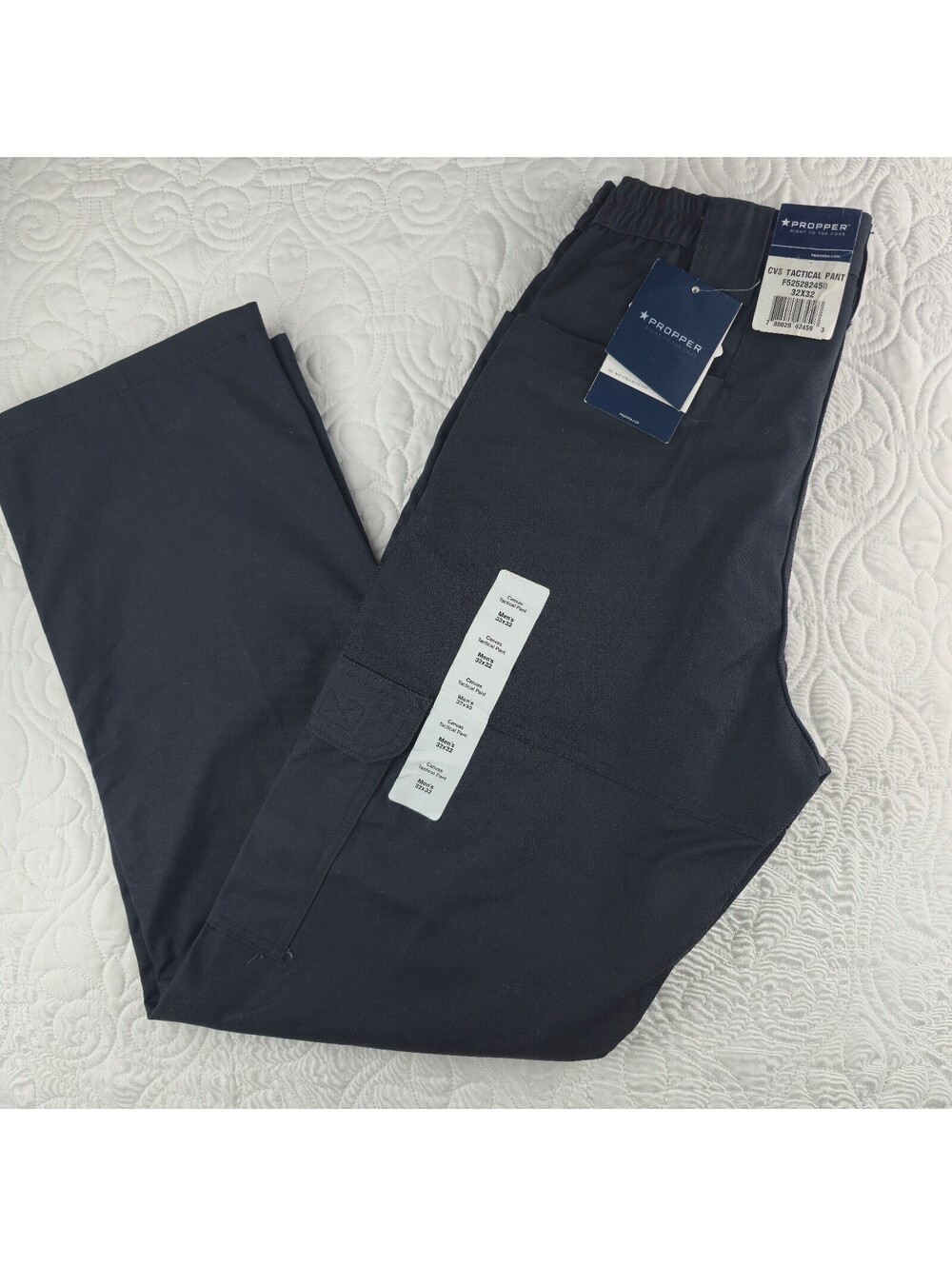 Propper Men’s Canvas Tactical Cargo Pants LAPD Navy 32x32 NWT F525282